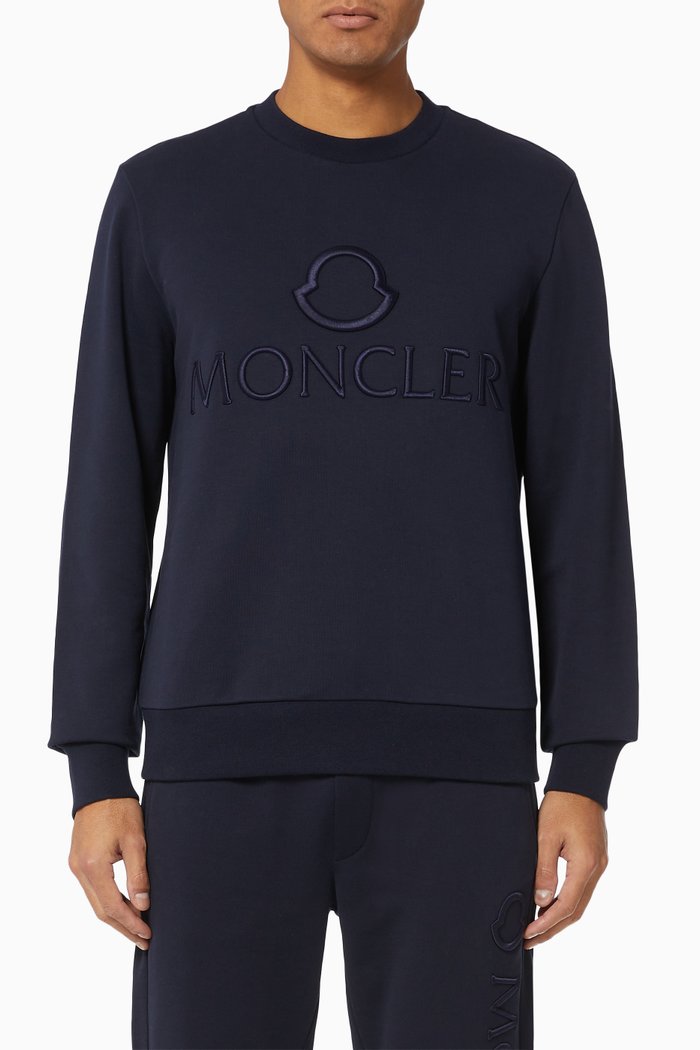 

Cotton Crewneck Sweatshirt, Blue