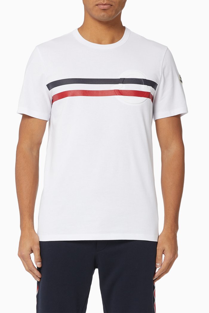 

Stripe Cotton T-shirt, White