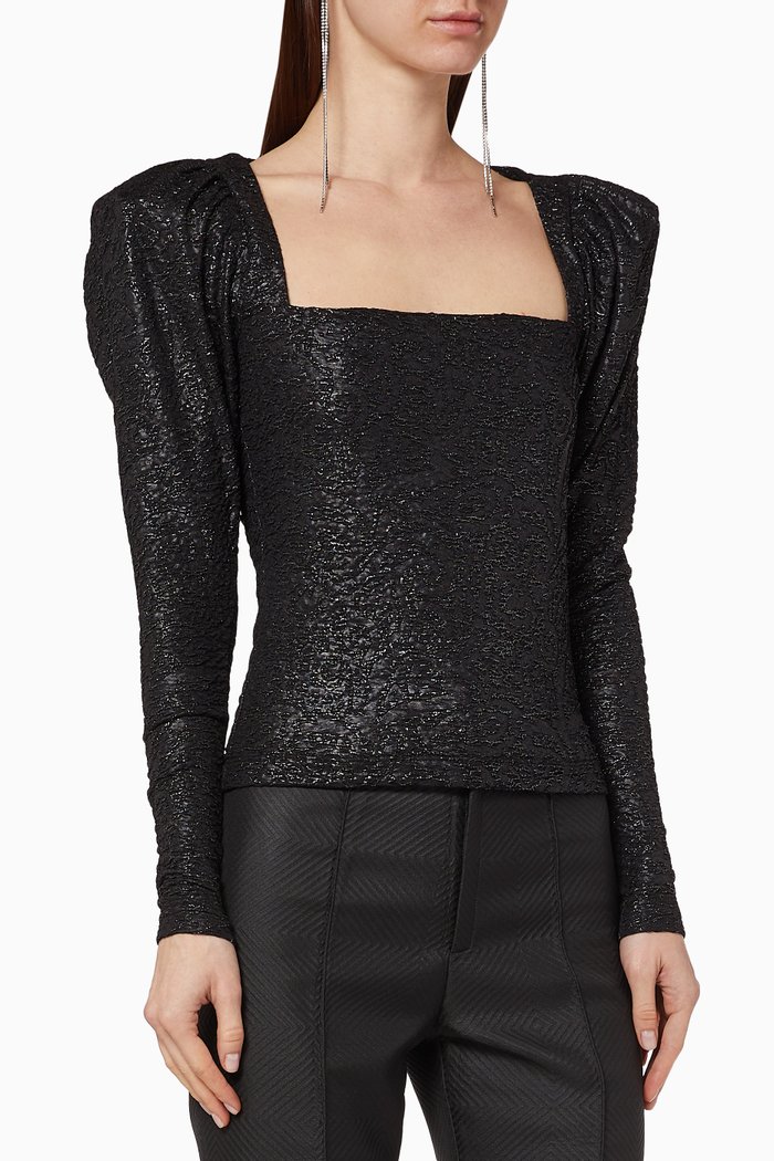 

Stevie Jersey Top, Black