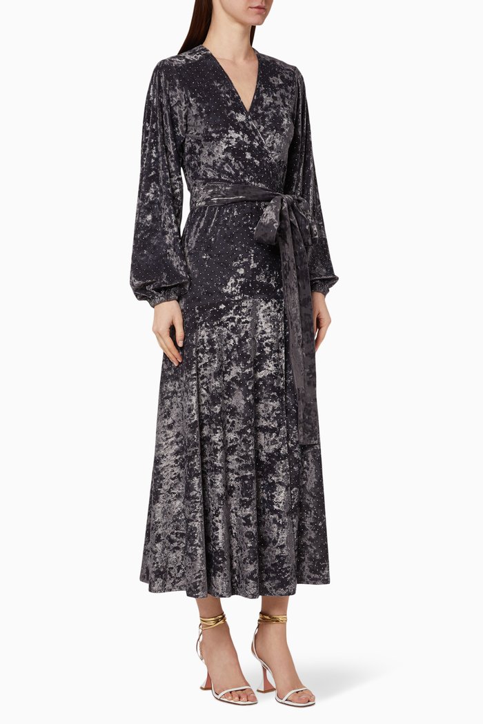 

Norah Velvet Dress, Grey