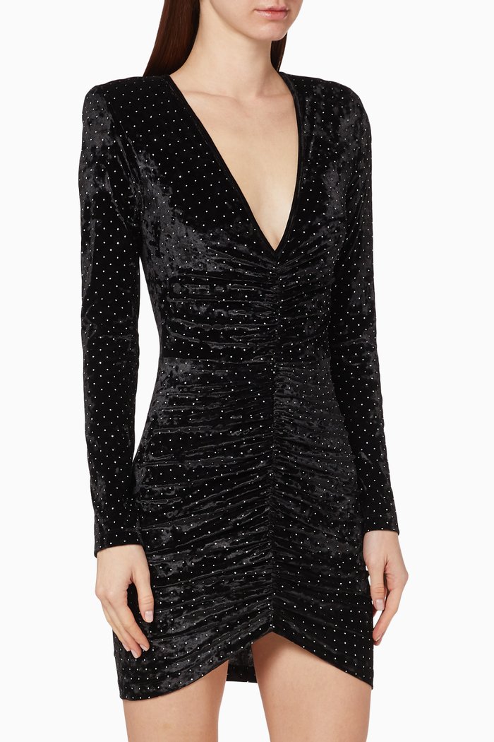 Sierra Velvet Dress, Black
