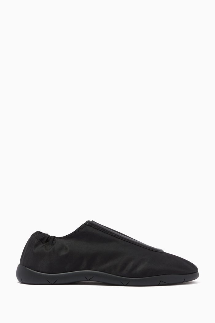 

Sneakers in Technical Fabric & Nappa, Black