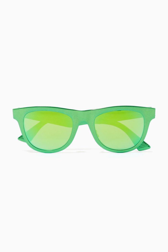 

D-frame Sunglasses, Green