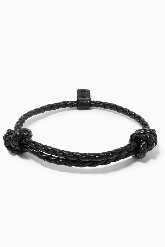 

Bracelet in Intrecciato Nappa, Black