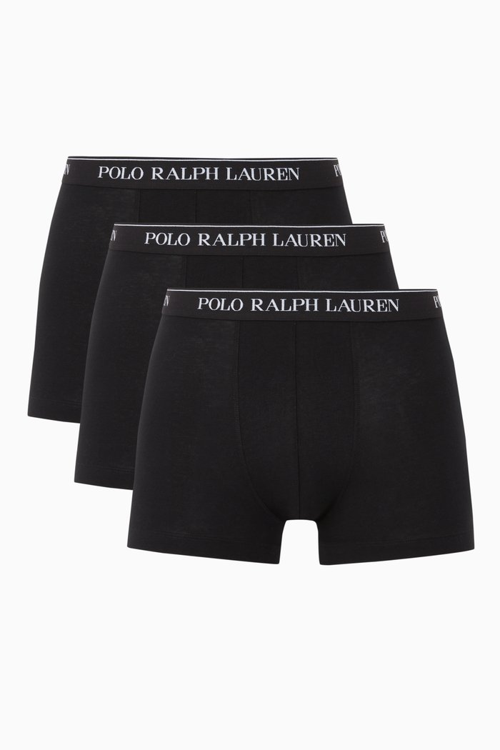

Stretch Cotton Briefs, Set of 3, Black