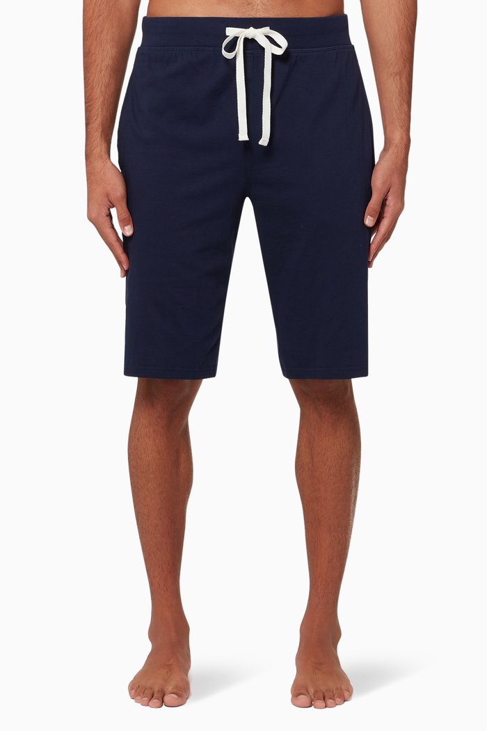 

Logo-Tape Slim Jersey Shorts, Blue