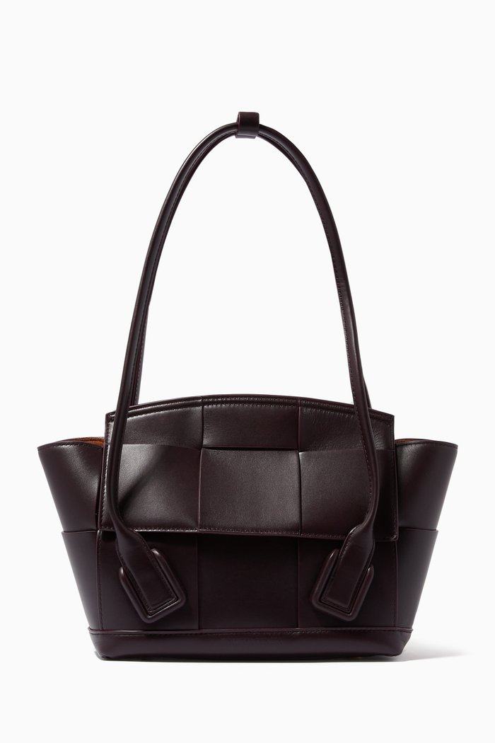

Small Arco Bag in French Calf, Purple