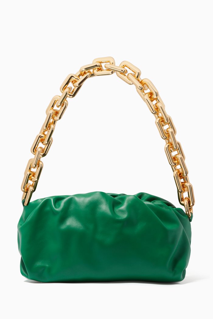 

The Chain Pouch in Nappa Calfskin, Green