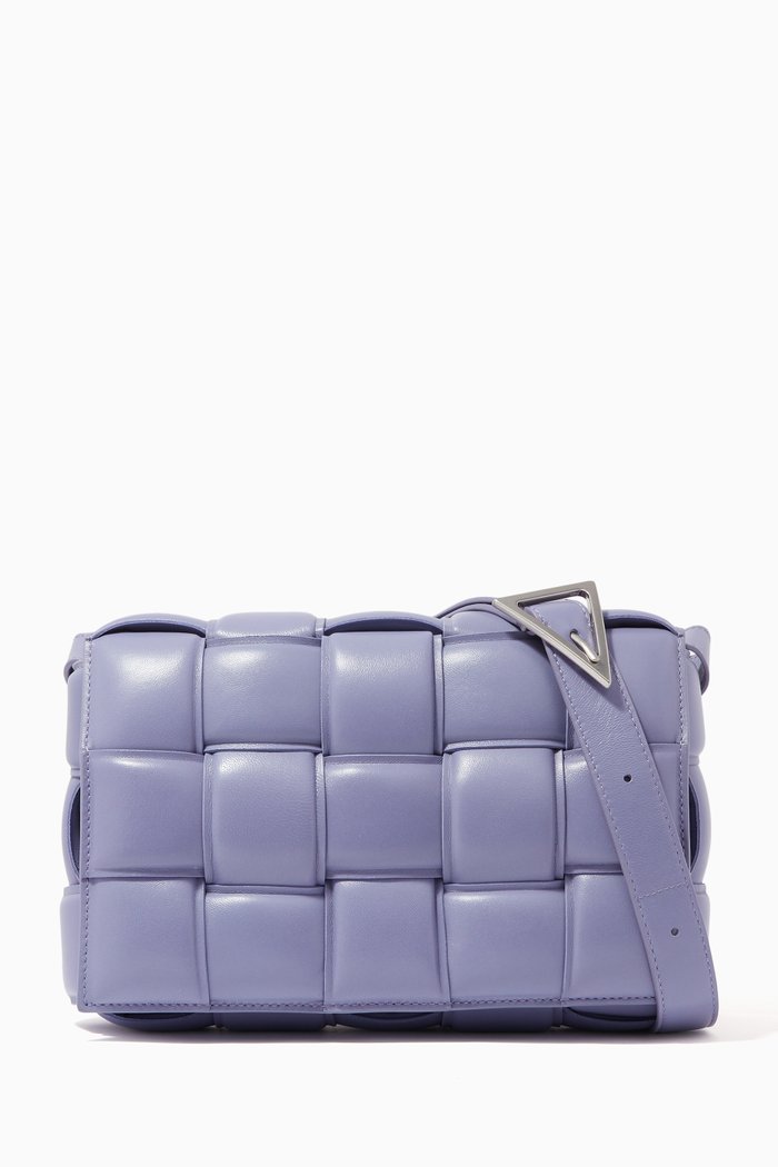 

Padded Cassette Bag in Nappa, Purple