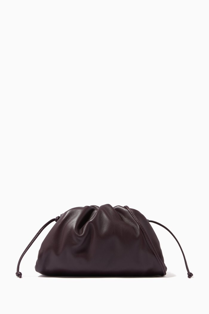 The Mini Pouch in Nappa Calfskin, Purple