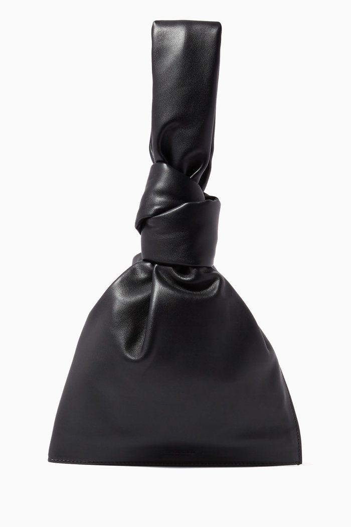 

The Mini Twist Clutch in Nappa Calfskin, Black