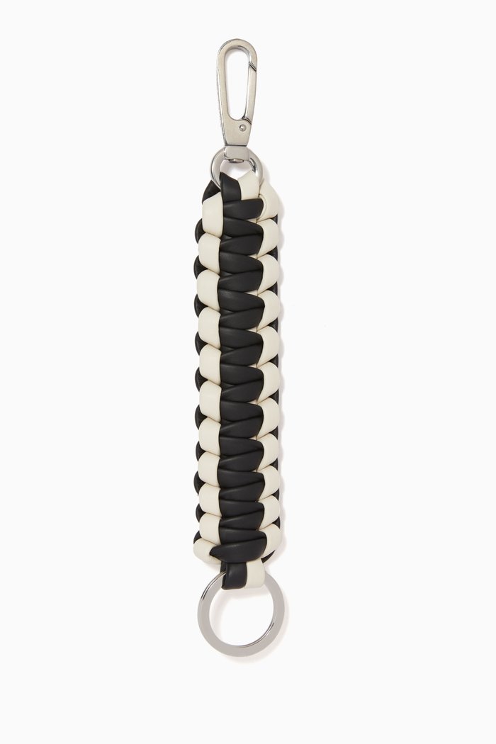 

Rope Keyring in Calf Leather, Black