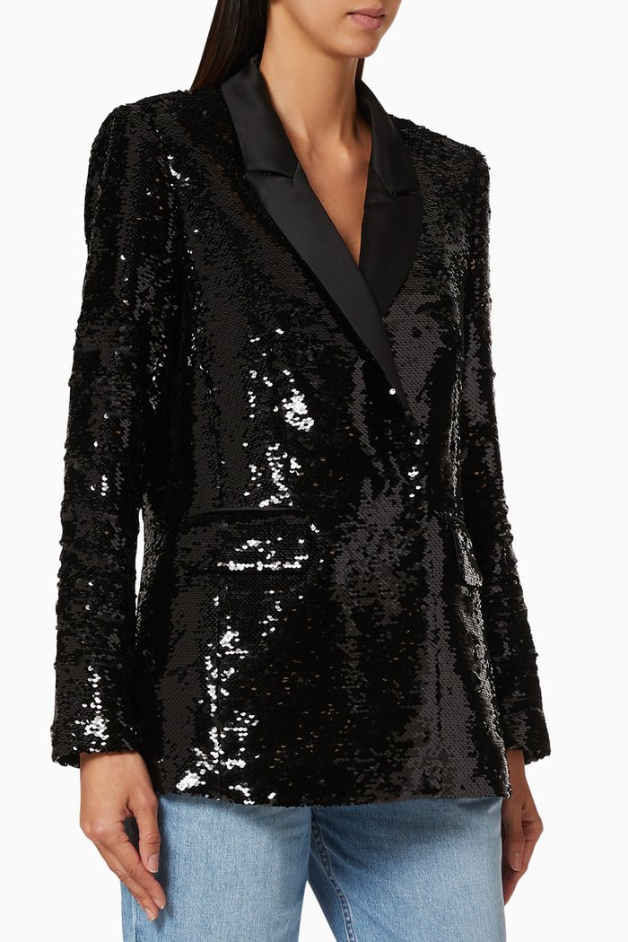 

Ace Sequin Blazer, Black