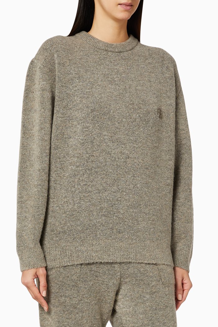 

Ramona Wool-Blend Sweater, Brown
