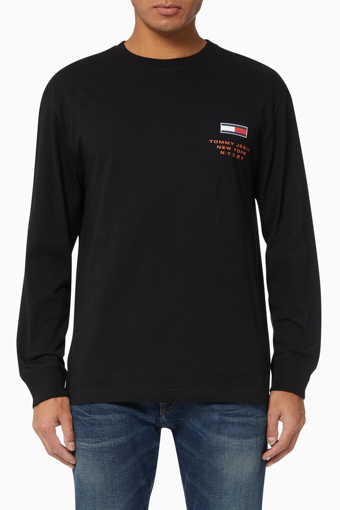 TJ New York Jersey T-Shirt, Black