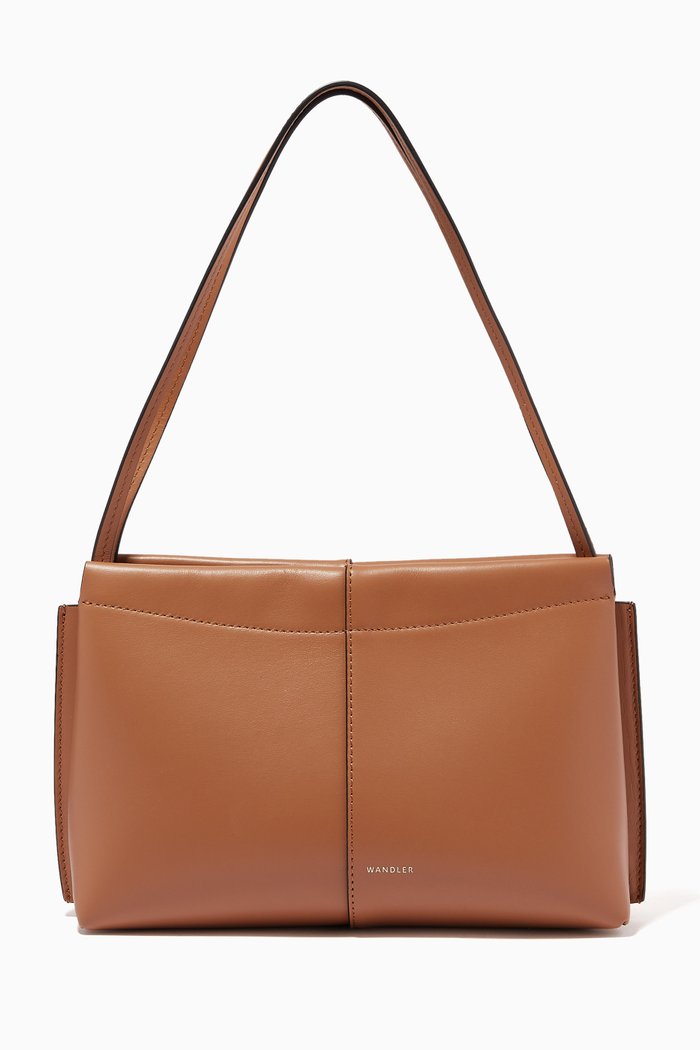 

Mini Carly Bag in Leather, Brown
