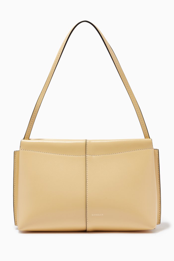

Mini Carly Bag in Leather, Neutral