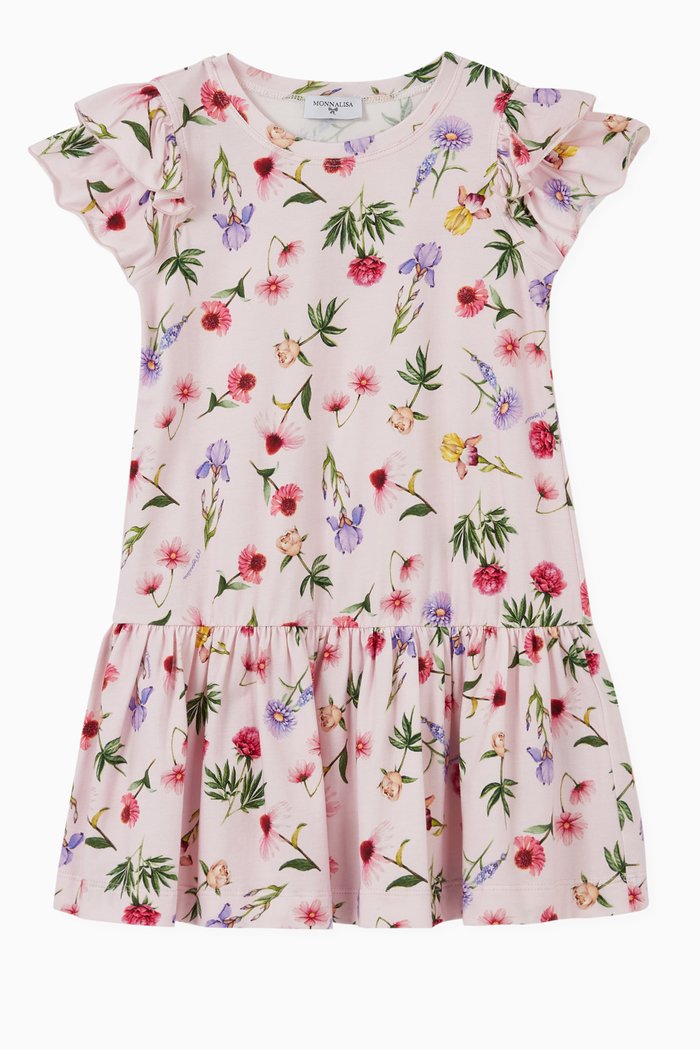 

Floral Jersey Dress, Pink