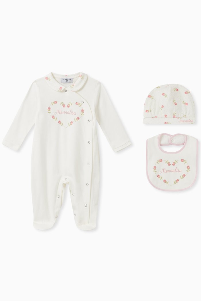 

Newborn Girl Cotton Set, Pink