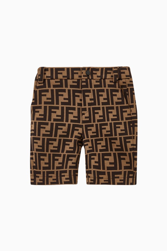 

Shorts in FF Jacquard, Brown