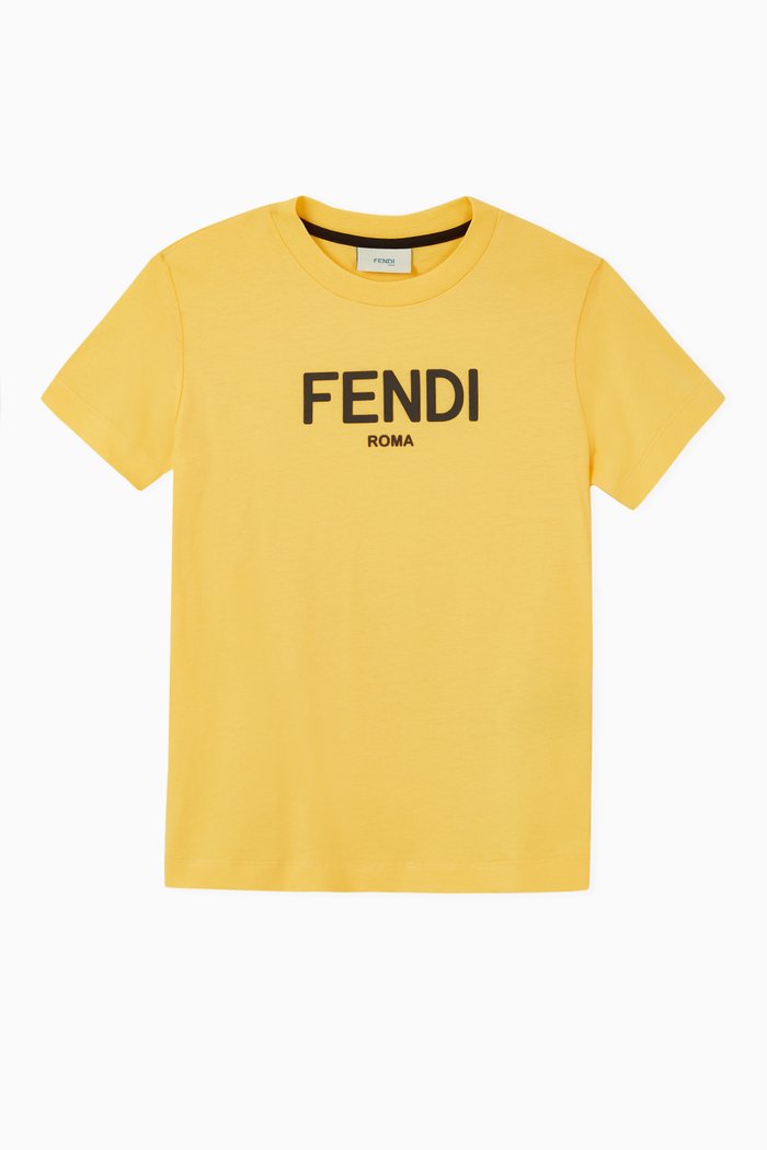 

Logo Print Jersey T-Shirt, Yellow