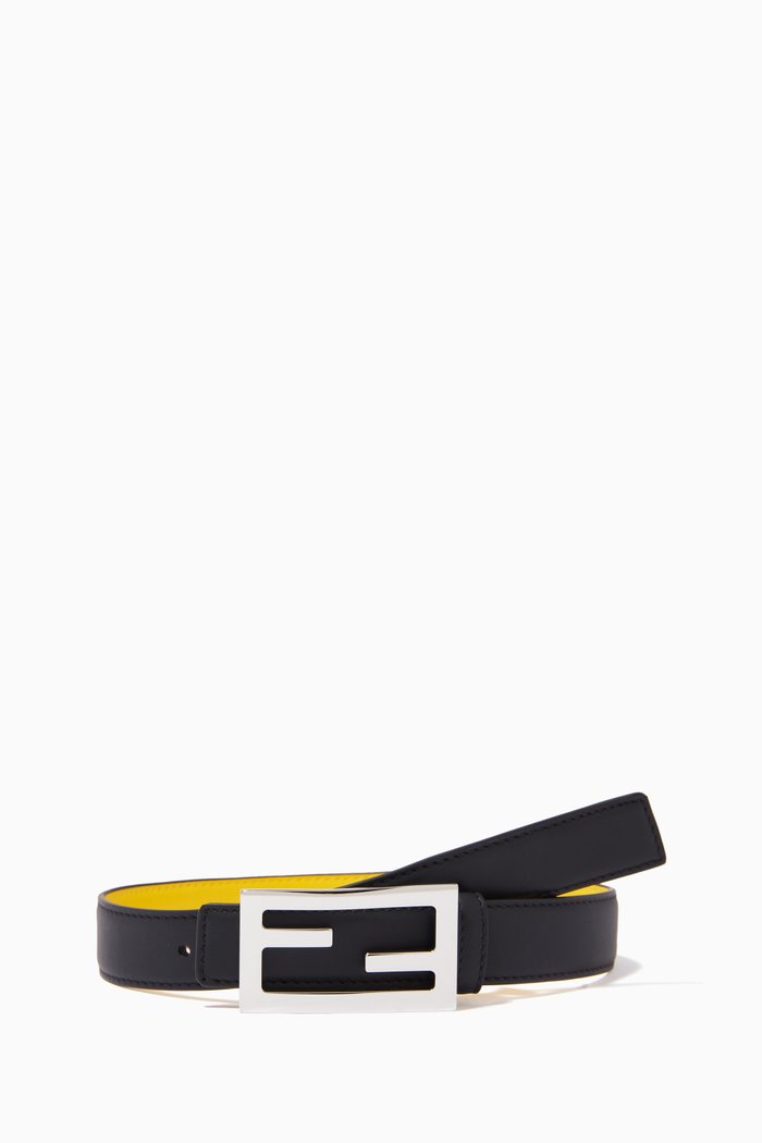 

Monogram Reversible Belt in Leather, Black