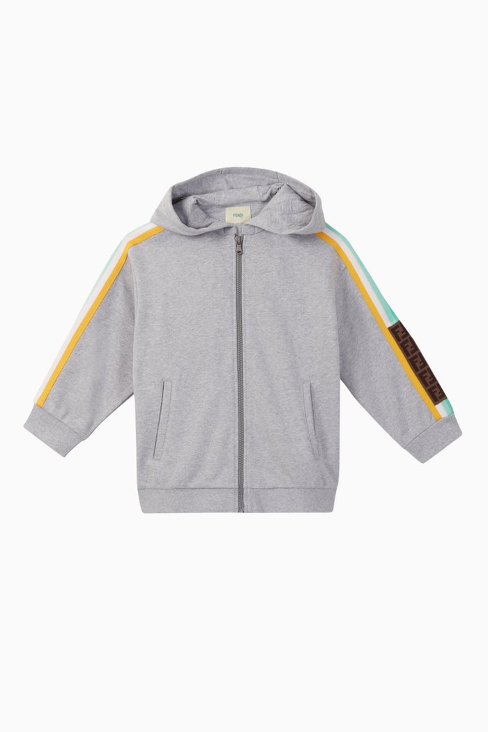 

FF Tape Jersey Hoodie, Grey