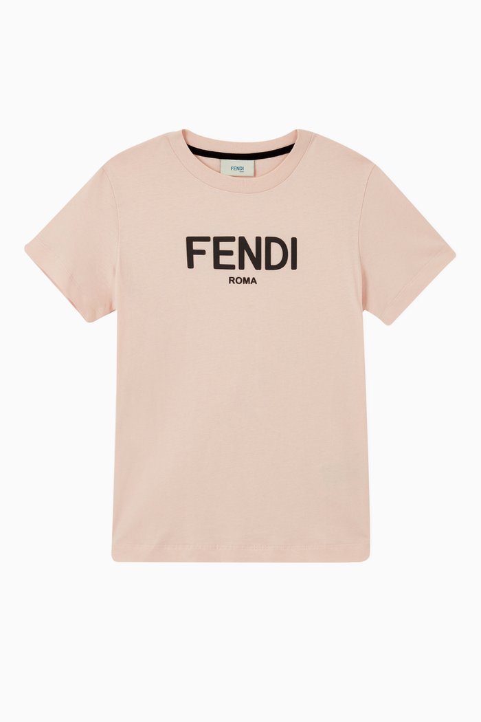 

Logo Print Jersey T-Shirt, Pink