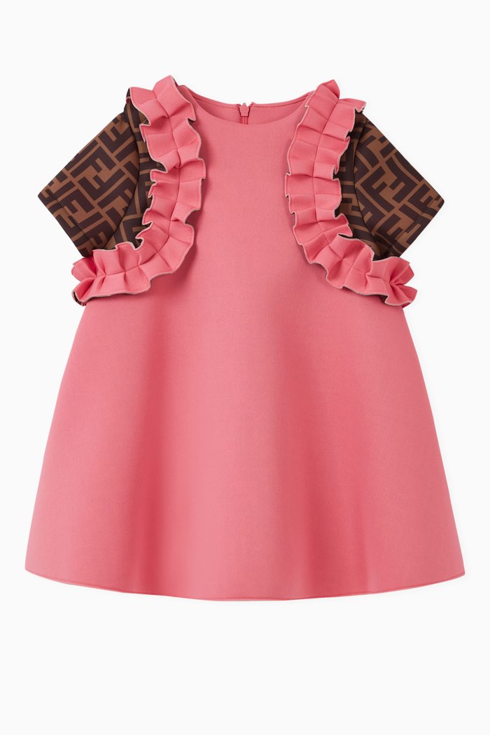 

Monogram Sleeves Dress, Pink