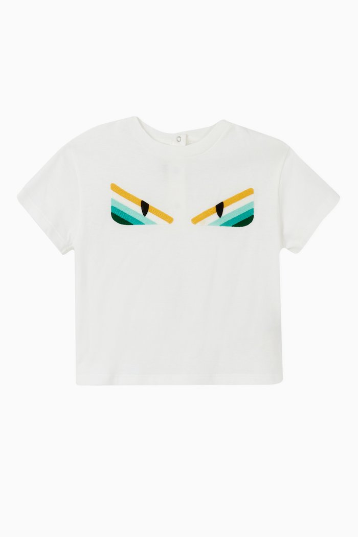 

Monster Eyes Cotton T-Shirt, White
