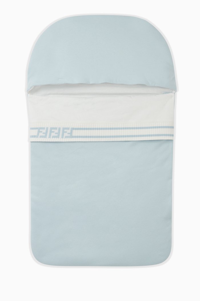 

FF Logo Sleeping Bag in Cotton, Blue