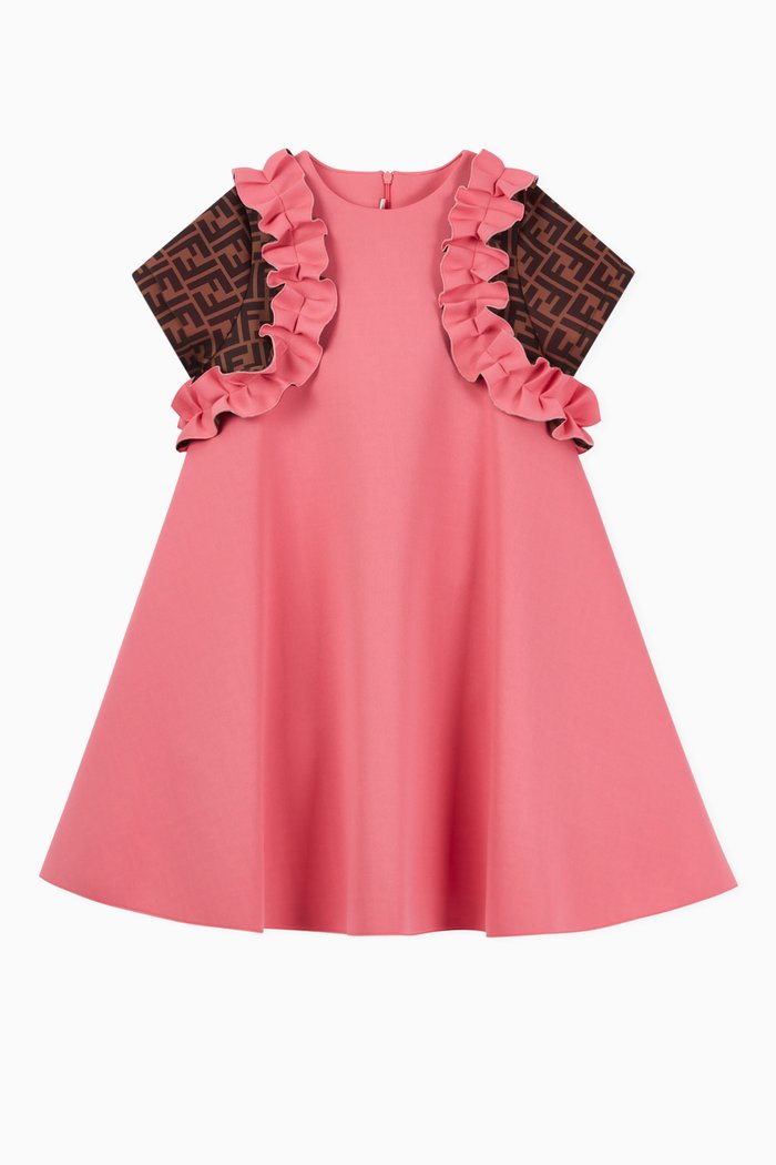 

Monogram Sleeves Dress, Pink