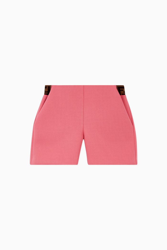 

Monogram Waist Shorts in Cotton, Pink