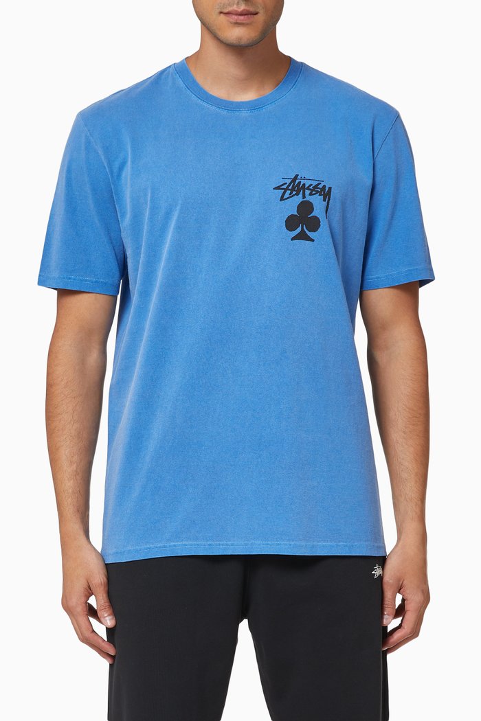 

Club Pigment Dyed Jersey T-shirt, Blue