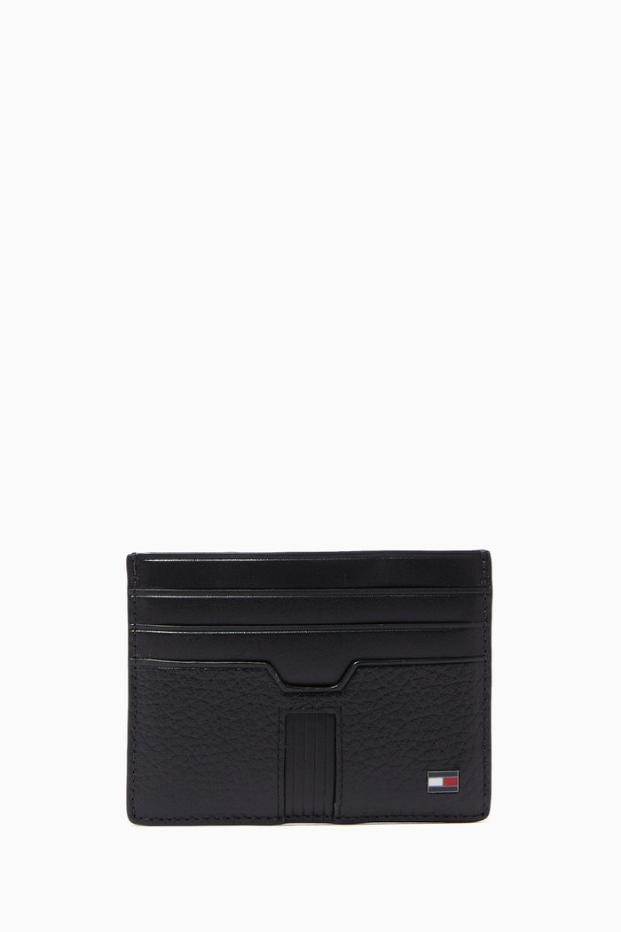 

Downtown Card Holder in Leather, Black