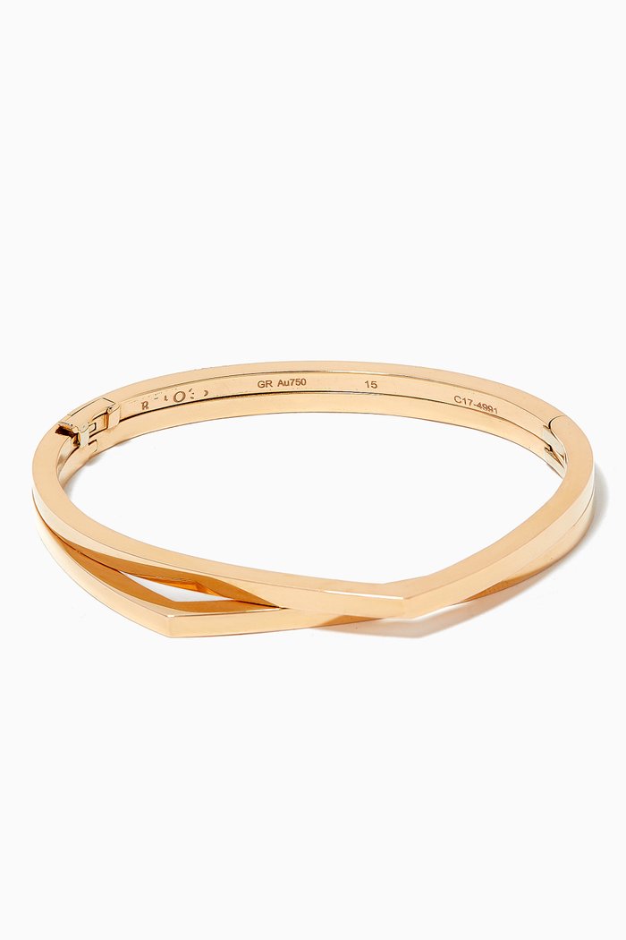 

Antifer Double-Row Bangle in 18kt Rose Gold