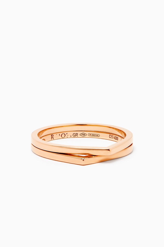 

Antifer 2 Row Ring in 18kt Rose Gold