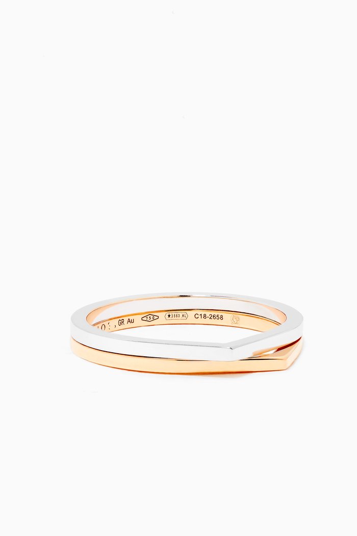 

Antifer 2 Row Ring in 18kt Rose & White Gold, Rose gold
