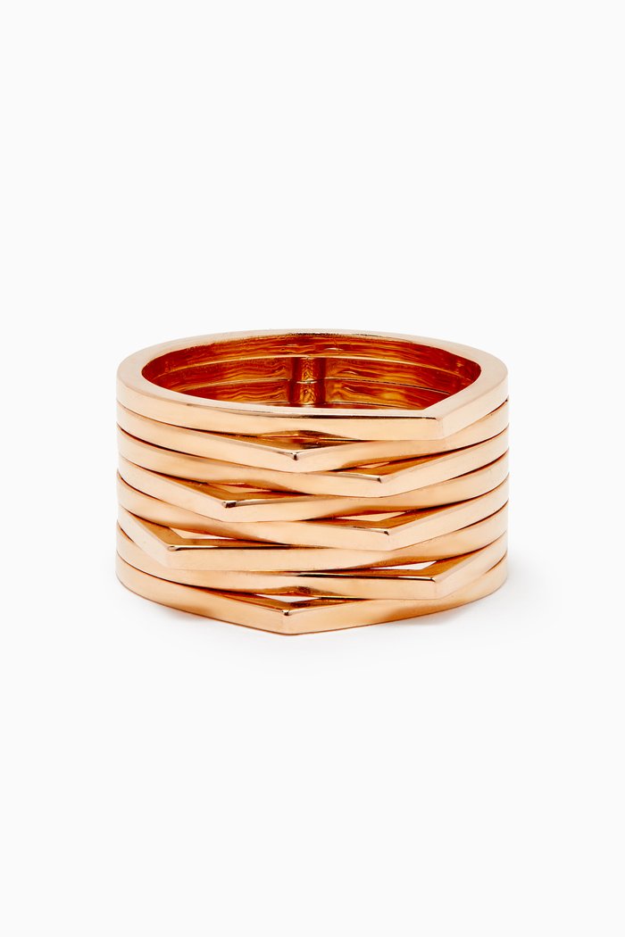 

Antifer 6 Row Ring in 18kt Rose Gold