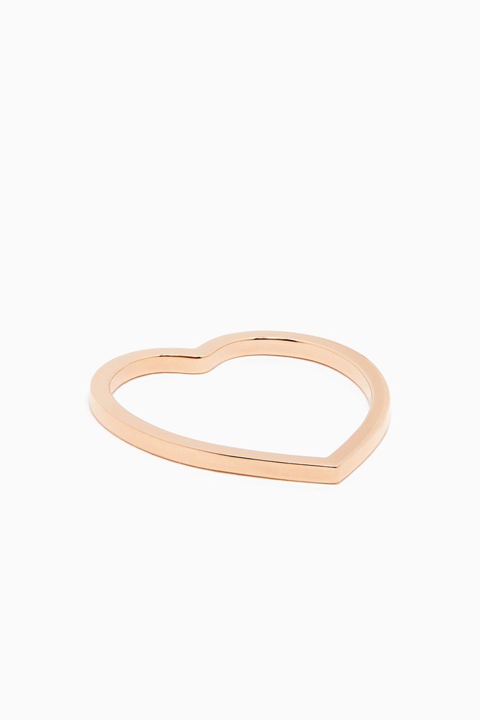 

Antifer Heart Ring in 18kt Rose Gold