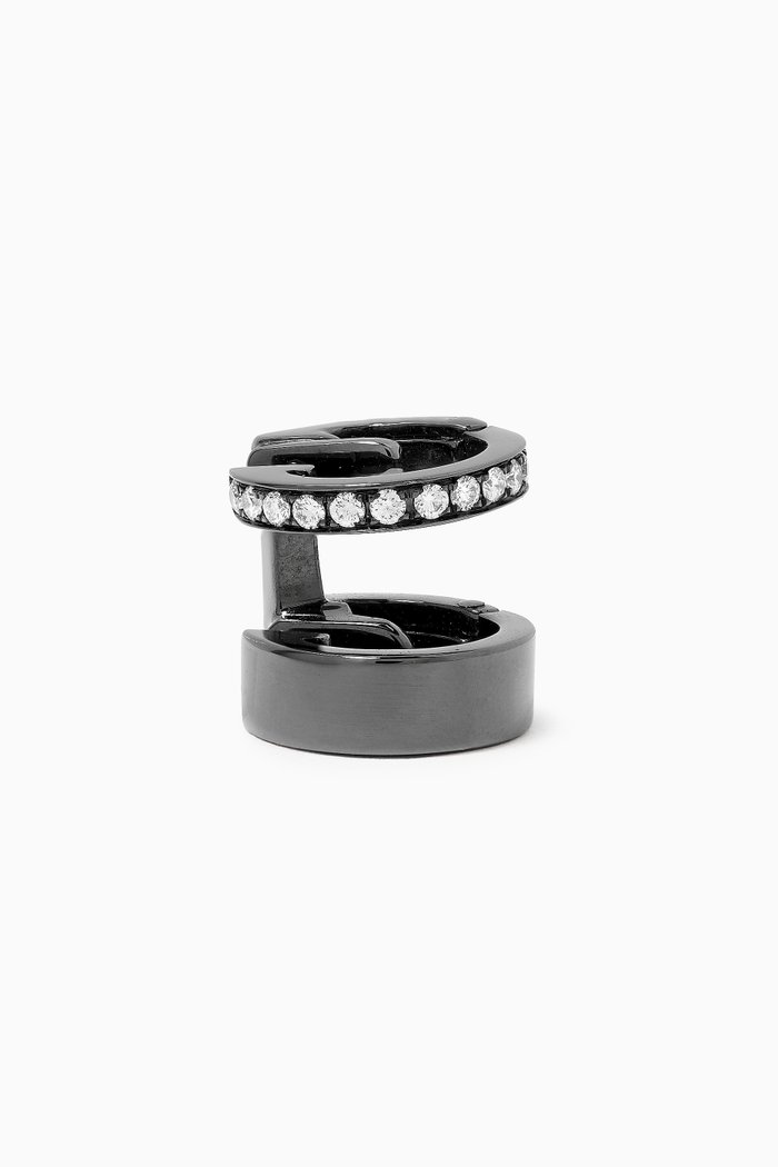

Berbere Single Ear Cuff with Diamond in 18kt Black Gold