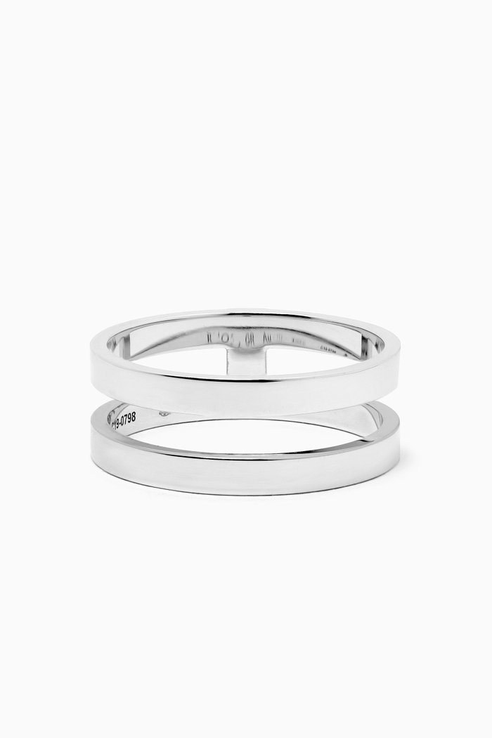 

Berbere 2 Row Ring in 18kt White Gold