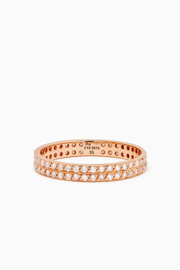 

Berbere Ring with Diamonds in 18kt Rose Gold