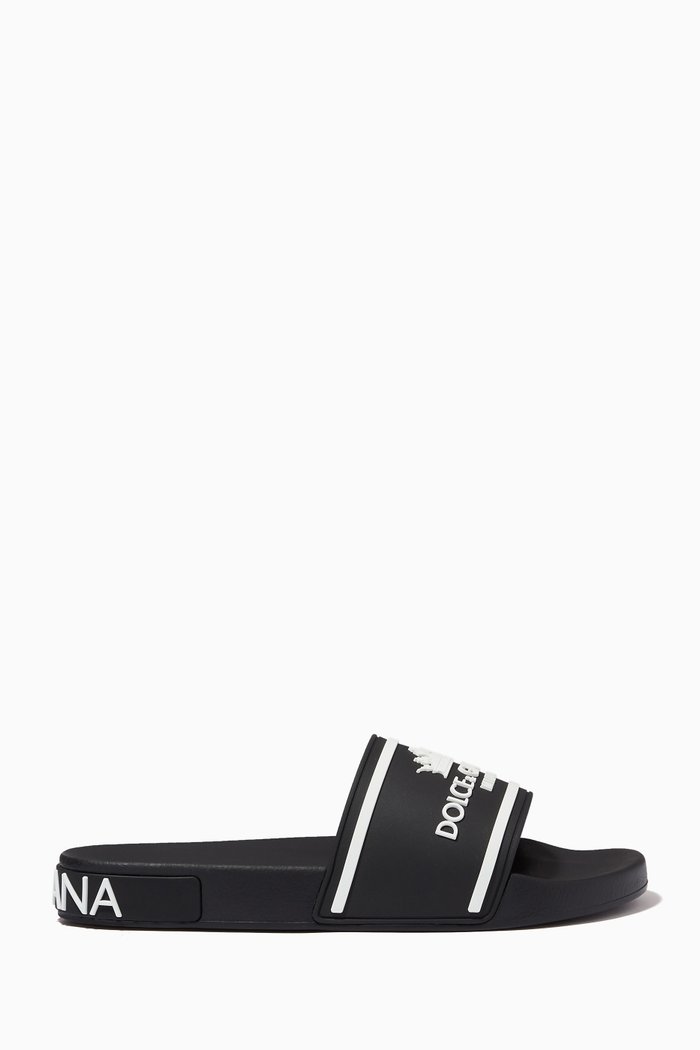 

DG Crown Slides in Rubber, Black