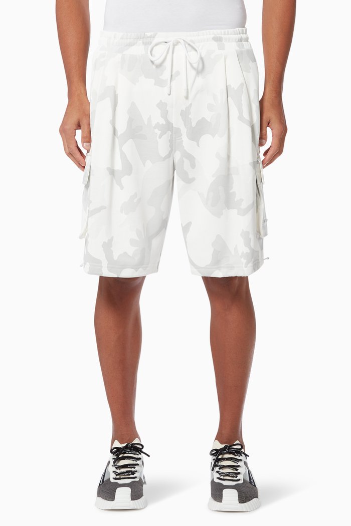 

Jersey Jogging Shorts with DG Logo, White