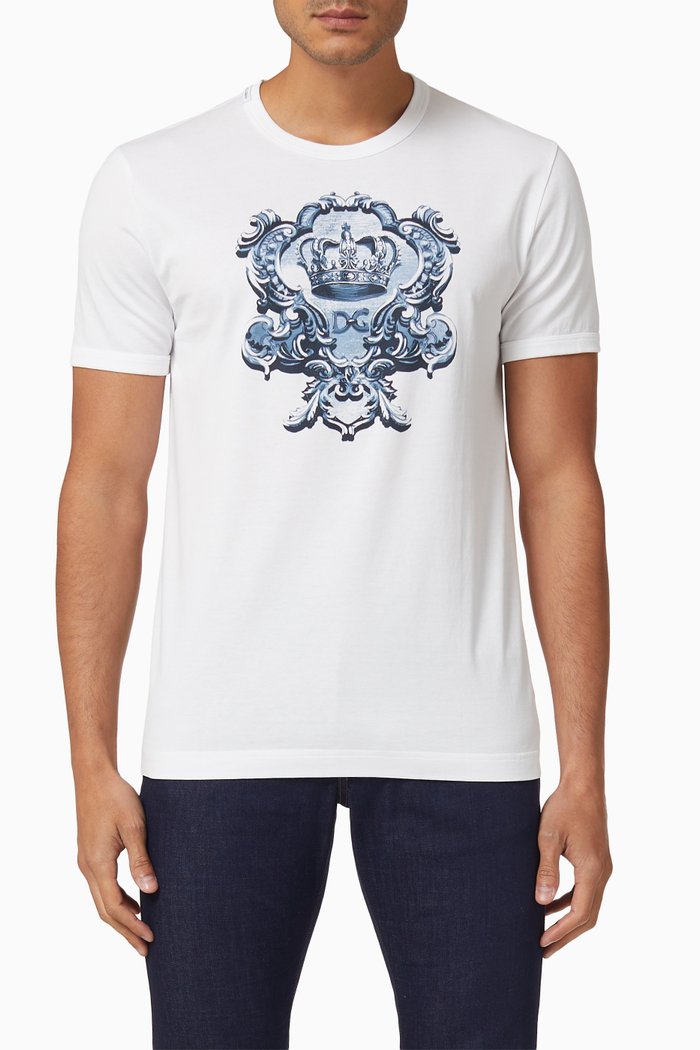 

Heraldic DG Cotton T-shirt, White