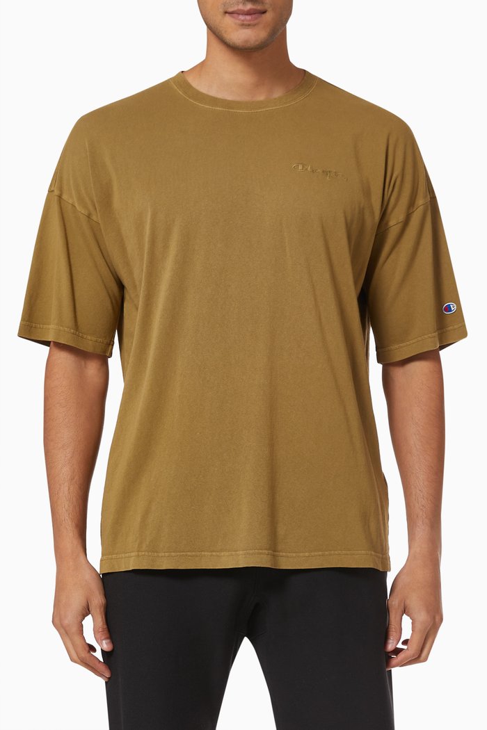 

Reverse Weave Logo T-Shirt, Green