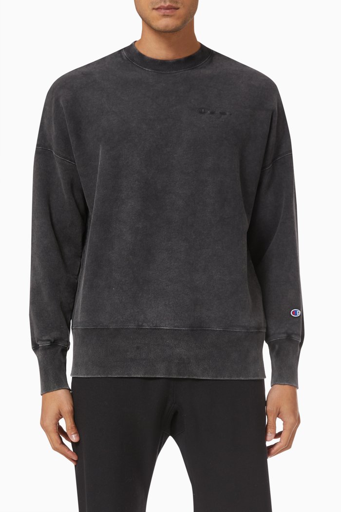 

Reverse Weave Jersey Sweatshirt, Black
