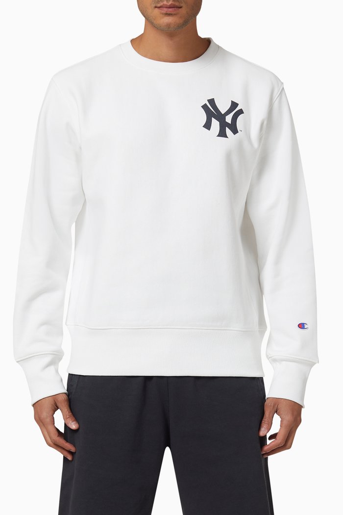 

x MLB New York Yankees Reverse Weave Sweatshirt, White