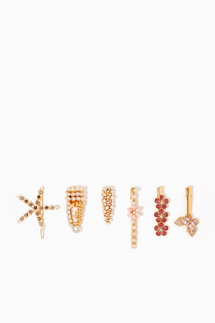 

Capelli Hair Clip Set, White